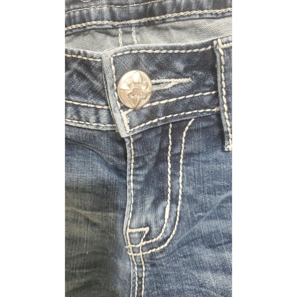 Womens Miss Me Jeans Style Med Blue Sz 26 - Picture 4 of 6